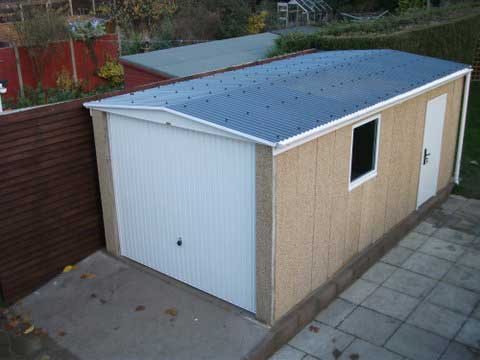 Apex Roof Concrete Garages