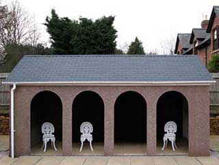 Leofric concrete pavilions